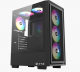 Корпус MidiTower XYZ AIRONE 100 MESH Black (w/o PSU, Side TG, 6x Integrated A-RGB Fans, X-CS-AIRONE1M-B)