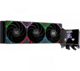 Кулер система жидкостного охлаждения XYZ HYDROTEMP 360 Black (INTEL/AMD, A-RGB Screen, X-WC-HYDROTEMP-360B)