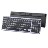 Клавиатура беспроводная Ugreen Ultra Slim 15956 (2.4GHz, Silver/Black, USB)