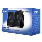 Колонки SVEN 340 (2.0, 2x3W, USB, Bluetooth, R/C, Black) Колонки SVEN 340 (2.0, 2x3W, USB, Bluetooth, R/C, Black)