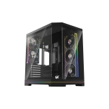 Корпус MidiTower XYZ NEUTRON X Black (w/o PSU, Side TG, Integrated A-RGB Fans, X-CS-NEUTRONX-B)