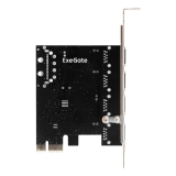 Контроллер ExeGate EXE-314 v2.0 (PCI-E x1 2.0, 4xUSB 3.0 ext, Molex, VL805)