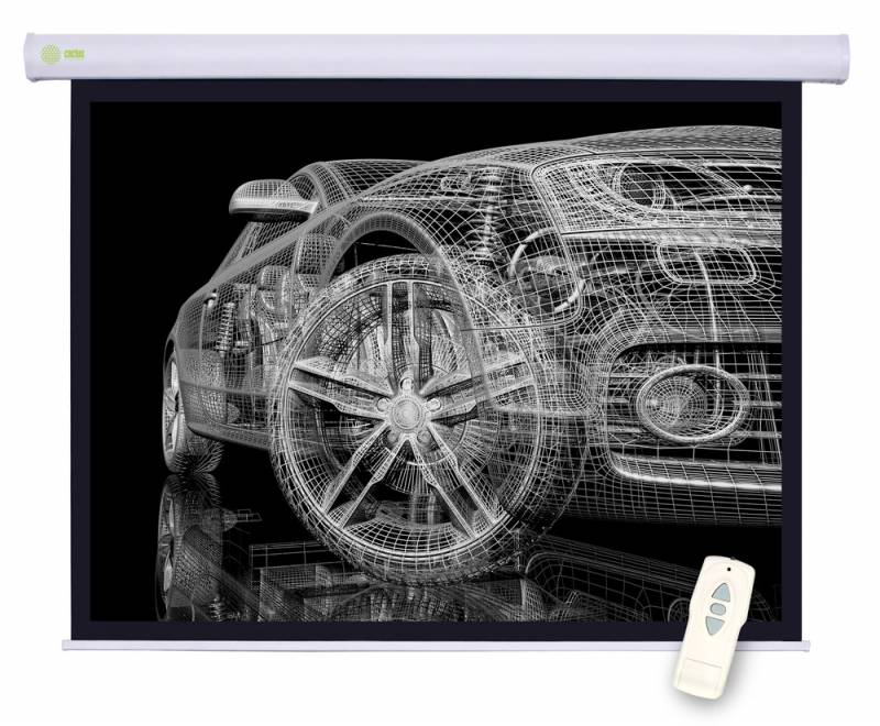Экран Cactus 150x150см Motoscreen CS-PSM-150x150 1:1 настенно-потолочный рулонный| CS-PSM-150X150
