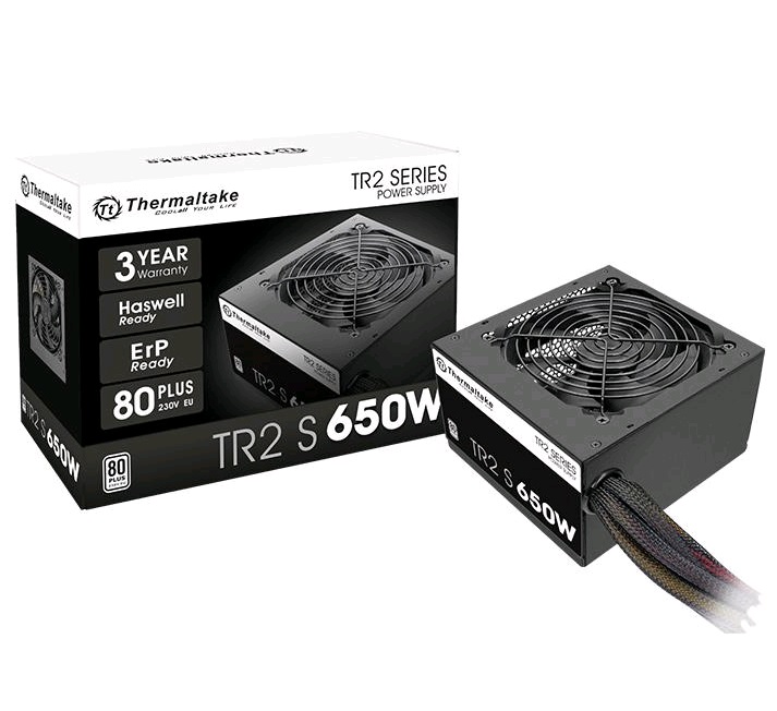 Блок питания Thermaltake ATX 650W TR2 S 80+ APFC 120mm fan 5xSATA RTL| PS-TRS-0650NPCWEU-2