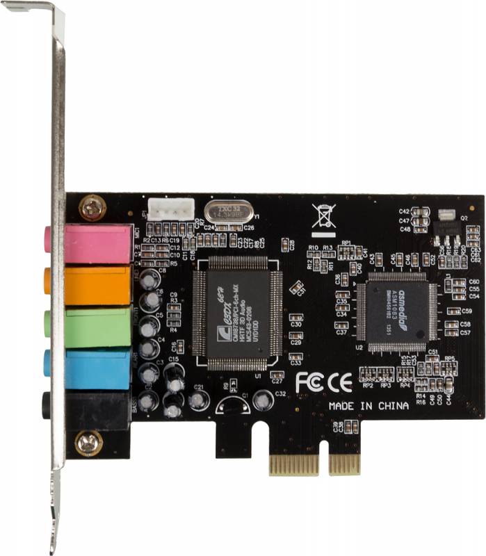 Звуковая карта PCI-E 8738 5.1 bulk| ASIA PCIE 8738 6C