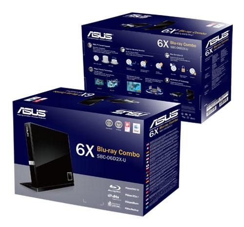 Привод Blu-Ray Asus SBC-06D2X-U/BLK/G/AS черный USB slim внешний RTL| SBC-06D2X-U/BLK/G/AS
